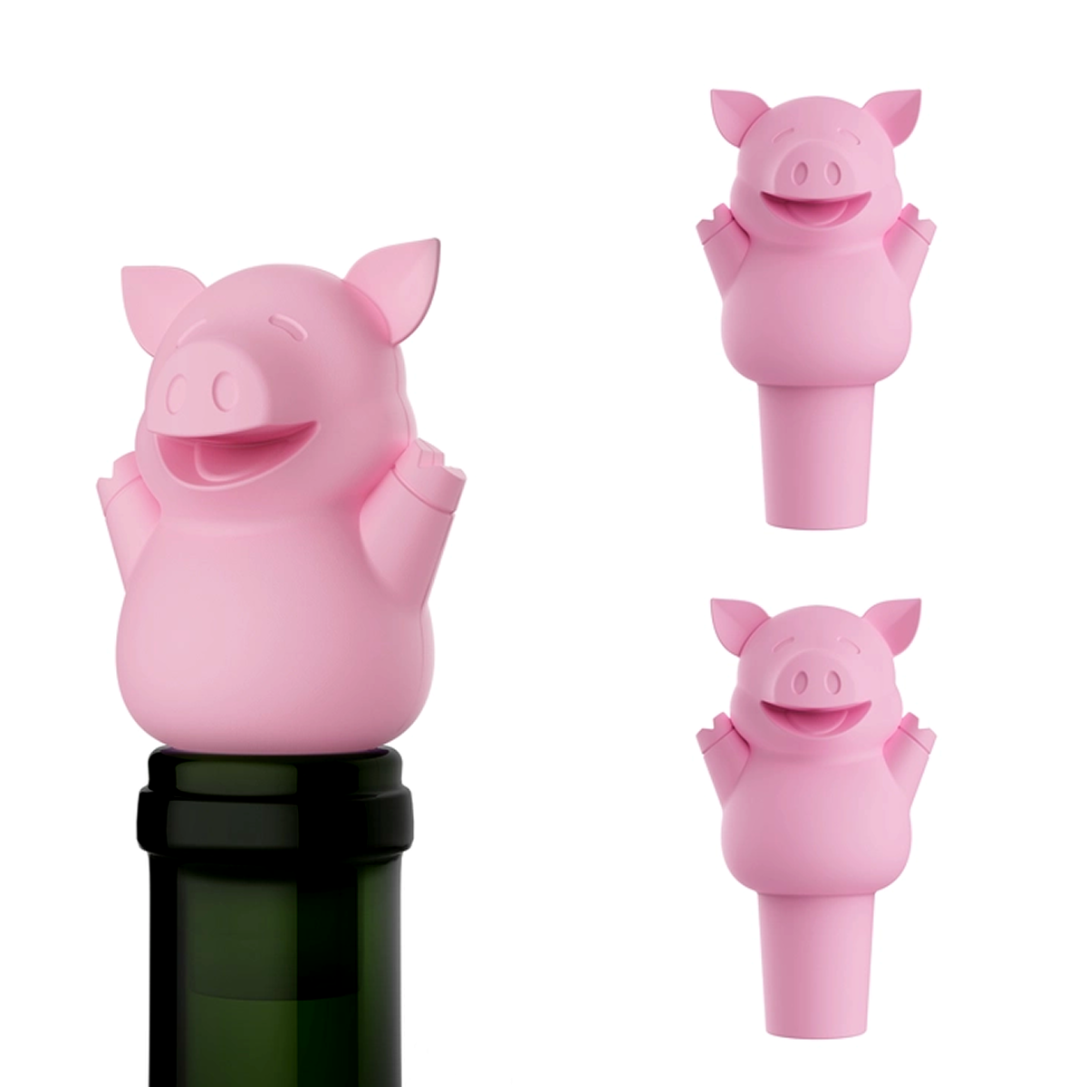 Pig Wine Bottle Stoppers (Set of 3)