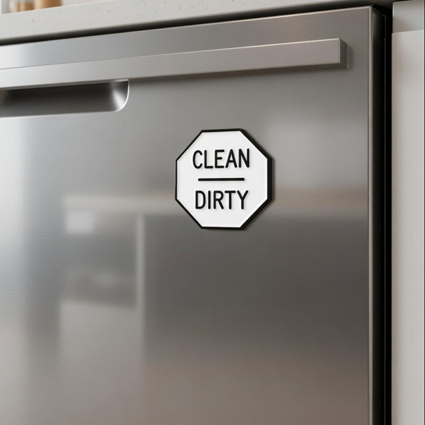 Dishwasher Clean Dirty Magnet Sign