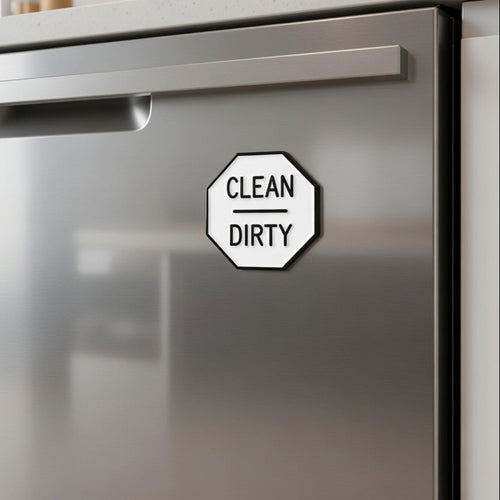 Dishwasher Clean Dirty Magnet Sign